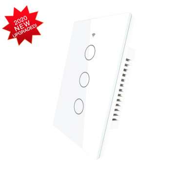 New pairing mode with WiFi+Bluetooth Muilti-Control  3 gang WiFi  Smart Light Switch