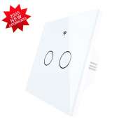 Muilti-Control 2 gang  EU type WiFi  Touch Smart  Switch with Bluetooth pairing mode